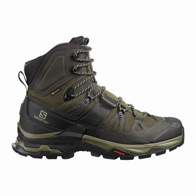 Salomon QUEST 4 GORE-TEX - Miesten Vaelluskengät - Oliivinvihreä